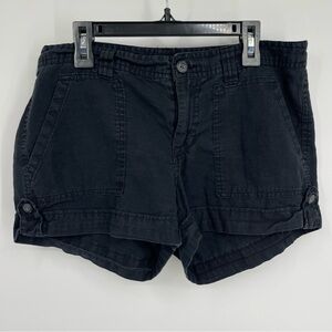 GAP Aubrey Linen Black Women's 8 Chino Shorts Preppy Classic Casual Coastal